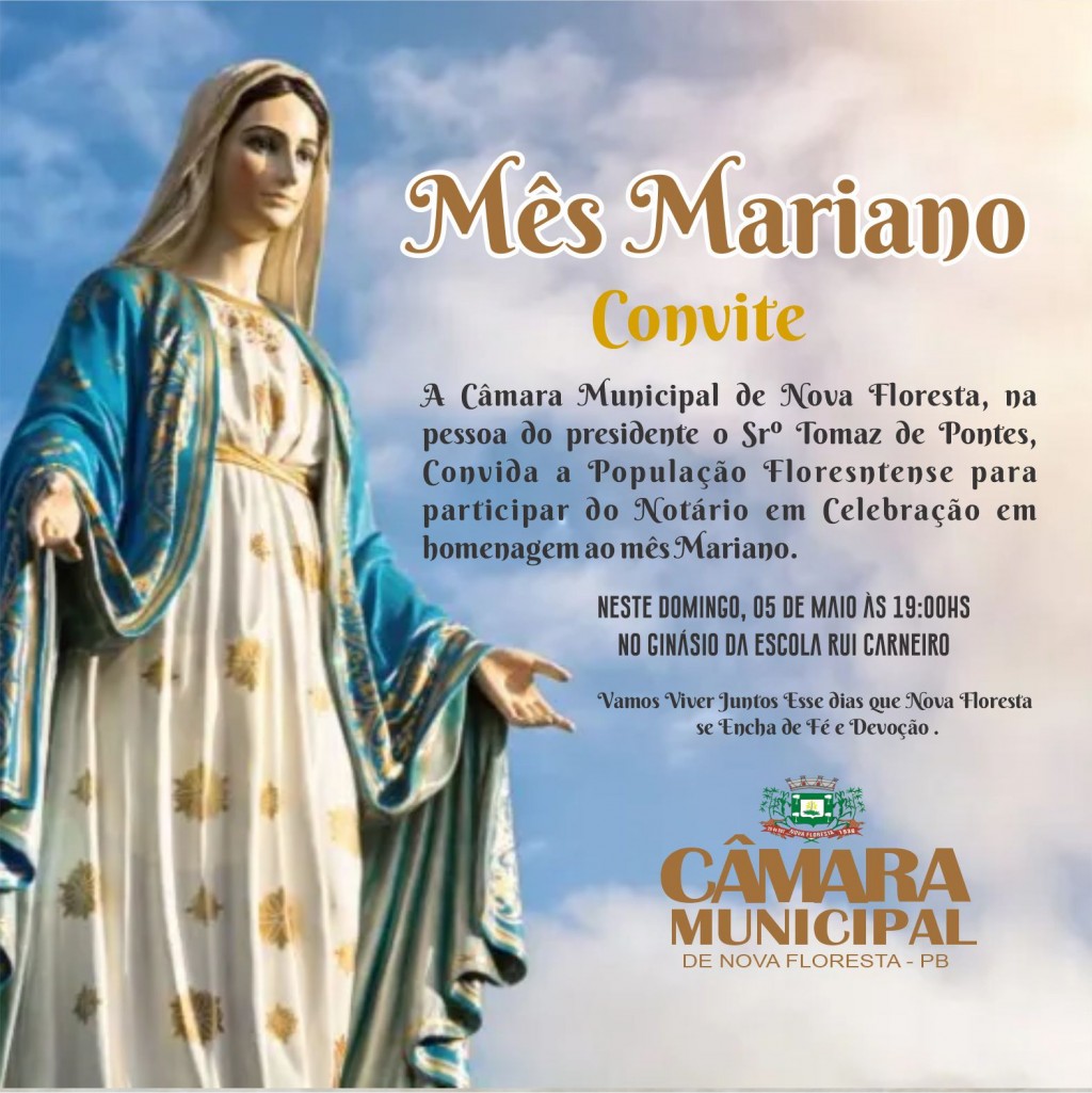 Notário em Celebração em Homenagem ao Mês Mariano.